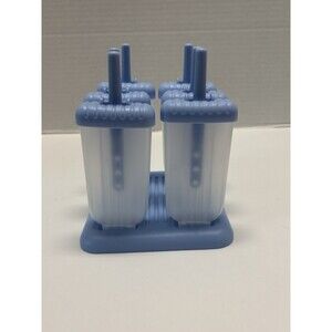 6 Clear Popsicle Molds With Sticks and Base
